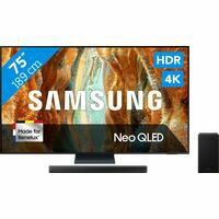 Afbeelding van een Samsung 75" Neo QLED QN73F 4K (2025) + Samsung HW-B750F (2025)