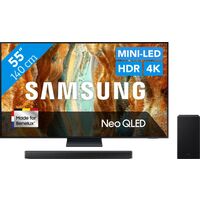 Afbeelding van een Samsung 55" Neo QLED QN73F 4K (2025) + Samsung HW-B750F (2025)