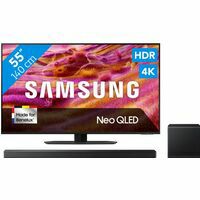 Afbeelding van een Samsung 55" Neo QLED QN90F 4K (2025) + Samsung HW-QS700F (2025)