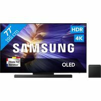 Afbeelding van een Samsung 77" OLED S90F 4K (2025) + Samsung HW-QS700F (2025)