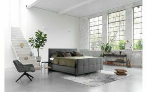 Afbeelding van een Goossens Boxspring Forma Contra met voetbord