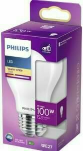 Afbeelding van een Philips LED GLS E27 10,5-100W 2700K filament mat blister - 5102553