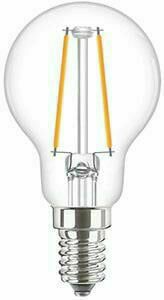 Afbeelding van een Philips LED kogel E14 2-25W 2700K filament helder - LED3727