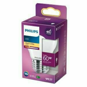 Afbeelding van een Philips LED kogel E27 6,5-60W 2700K filament mat blister - 5101585