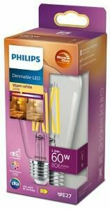 Afbeelding van een Philips LED ST64 E27 5,9-60W filament helder WarmGlow blister - 5102586