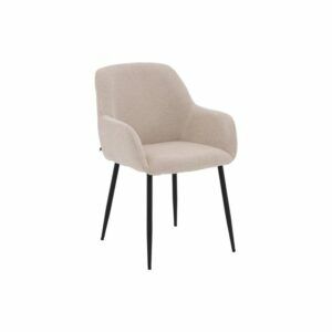 Afbeelding van een Goossens Eetkamerstoel Anneleuning - Textiel met armleuning