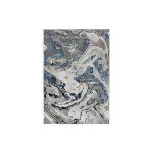 Afbeelding van een Goossens Vloerkleed Marbled in Navy (marbled)