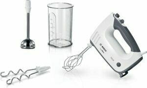 Afbeelding van een BOSCH MFQ37470 ErgoMixx Handmixer - Grijs