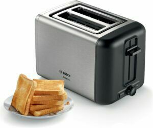 Afbeelding van een BOSCH TAT3P420 DesignLine Broodrooster - RVS