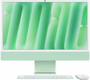 Afbeelding van een Apple iMac 24" Groen (2024) - M4 chip, 8 CPU/GPU, 16GB/256GB SSD