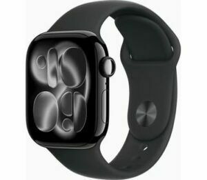 Afbeelding van een Apple Watch Series 11 42mm GPS Aluminium Sportband S/M Zwart