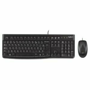 Afbeelding van een Logitech MK120 Toetsenbord en Muis QWERTY Toetsenbord Zwart