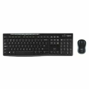 Afbeelding van een Logitech MK270 Draadloos Toetsenbord en Muis QWERTY Toetsenbord Zwart