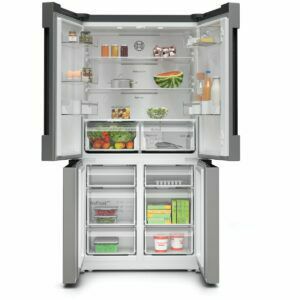 Afbeelding van een Bosch KFN96VPEA Amerikaanse koelkast Zilver