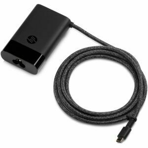 Afbeelding van een HP 65W USB-C Laptop Charger Voeding Zwart