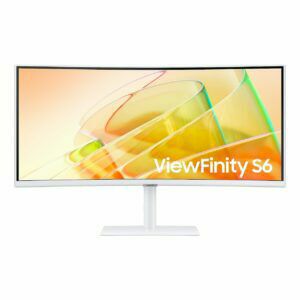 Afbeelding van een Samsung ViewFinity S6 LS34C650TAUXEN Monitor Wit
