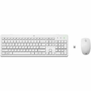 Afbeelding van een HP 230 WL Mouse+KB Combo WHT EURO Toetsenbord Wit