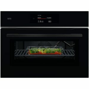 Afbeelding van een AEG TK8NK72FB Inbouw oven met magnetron Zwart