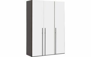 Afbeelding van een Goossens Kledingkast Easy Storage Ddk, Kledingkast 153 cm breed, 220 cm hoog, 3x glas draaideur