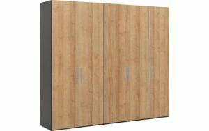 Afbeelding van een Goossens Kledingkast Easy Storage Ddk, Kledingkast 253 cm breed, 220 cm hoog, 5x draaideur