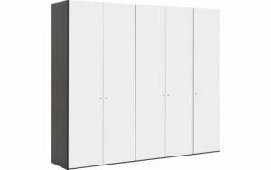 Afbeelding van een Goossens Kledingkast Easy Storage Ddk, Kledingkast 253 cm breed, 220 cm hoog, 5x draaideur