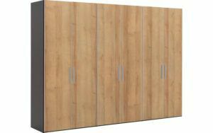 Afbeelding van een Goossens Kledingkast Easy Storage Ddk, Kledingkast 304 cm breed, 220 cm hoog, 6x draaideur