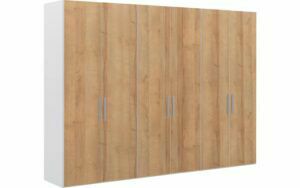 Afbeelding van een Goossens Kledingkast Easy Storage Ddk, Kledingkast 304 cm breed, 220 cm hoog, 6x draaideur