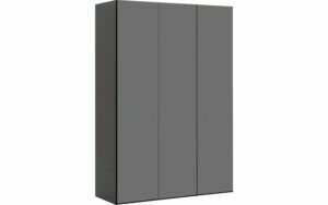 Afbeelding van een Goossens Kledingkast Easy Storage Ddk, Kledingkast 153 cm breed, 220 cm hoog, 3x glas draaideur