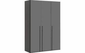 Afbeelding van een Goossens Kledingkast Easy Storage Ddk, Kledingkast 153 cm breed, 220 cm hoog, 3x glas draaideur