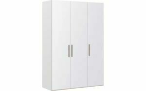 Afbeelding van een Goossens Kledingkast Easy Storage Ddk, Kledingkast 153 cm breed, 220 cm hoog, 3x glas draaideur