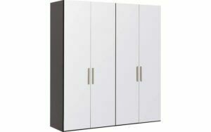 Afbeelding van een Goossens Kledingkast Easy Storage Ddk, Kledingkast 203 cm breed, 220 cm hoog, 4x glas draaideur
