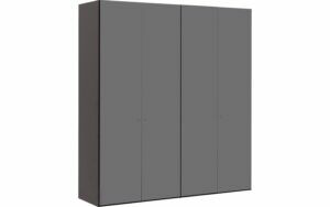 Afbeelding van een Goossens Kledingkast Easy Storage Ddk, Kledingkast 203 cm breed, 220 cm hoog, 4x glas draaideur