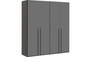 Afbeelding van een Goossens Kledingkast Easy Storage Ddk, Kledingkast 203 cm breed, 220 cm hoog, 4x glas draaideur