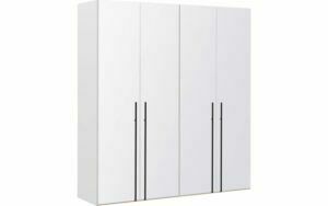 Afbeelding van een Goossens Kledingkast Easy Storage Ddk, Kledingkast 203 cm breed, 220 cm hoog, 4x glas draaideur