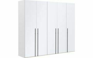 Afbeelding van een Goossens Kledingkast Easy Storage Ddk, Kledingkast 253 cm breed, 220 cm hoog, 5x glas draaideur