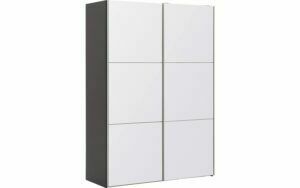 Afbeelding van een Goossens Kledingkast Easy Storage Sdk, 153 cm breed, 220 cm hoog, 2x 3 paneel glas schuifdeuren