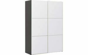 Afbeelding van een Goossens Kledingkast Easy Storage Sdk, 153 cm breed, 220 cm hoog, 2x 3 paneel glas schuifdeuren