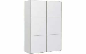 Afbeelding van een Goossens Kledingkast Easy Storage Sdk, 153 cm breed, 220 cm hoog, 2x 3 paneel glas schuifdeuren
