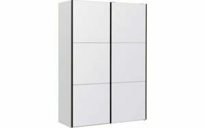 Afbeelding van een Goossens Kledingkast Easy Storage Sdk, 153 cm breed, 220 cm hoog, 2x 3 paneel glas schuifdeuren