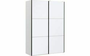 Afbeelding van een Goossens Kledingkast Easy Storage Sdk, 153 cm breed, 220 cm hoog, 2x 3 paneel glas schuifdeuren