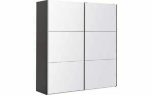 Afbeelding van een Goossens Kledingkast Easy Storage Sdk, 203 cm breed, 220 cm hoog, 2x 3 paneel glas schuifdeuren