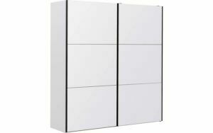 Afbeelding van een Goossens Kledingkast Easy Storage Sdk, 203 cm breed, 220 cm hoog, 2x 3 paneel glas schuifdeuren