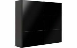 Afbeelding van een Goossens Kledingkast Easy Storage Sdk, 253 cm breed, 220 cm hoog, 2x 3 paneel glas schuifdeuren