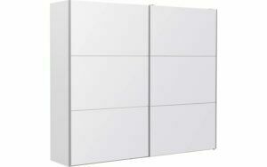 Afbeelding van een Goossens Kledingkast Easy Storage Sdk, 253 cm breed, 220 cm hoog, 2x 3 paneel glas schuifdeuren