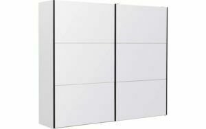 Afbeelding van een Goossens Kledingkast Easy Storage Sdk, 253 cm breed, 220 cm hoog, 2x 3 paneel glas schuifdeuren