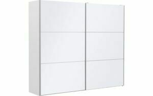 Afbeelding van een Goossens Kledingkast Easy Storage Sdk, 253 cm breed, 220 cm hoog, 2x 3 paneel glas schuifdeuren