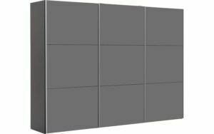 Afbeelding van een Goossens Kledingkast Easy Storage Sdk, 303 cm breed, 220 cm hoog, 3x 3 paneel glas schuifdeuren