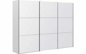 Afbeelding van een Goossens Kledingkast Easy Storage Sdk, 303 cm breed, 220 cm hoog, 3x 3 paneel glas schuifdeuren