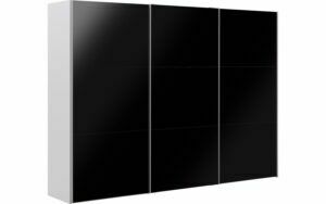 Afbeelding van een Goossens Kledingkast Easy Storage Sdk, 303 cm breed, 220 cm hoog, 3x 3 paneel glas schuifdeuren