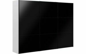 Afbeelding van een Goossens Kledingkast Easy Storage Sdk, 303 cm breed, 220 cm hoog, 3x 3 paneel glas schuifdeuren